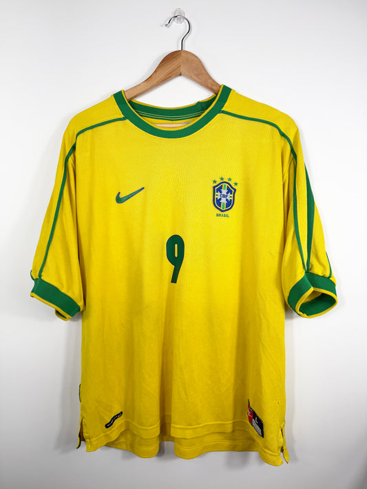 Maillot Domicile Brésil Ronaldo R9 saison 1998