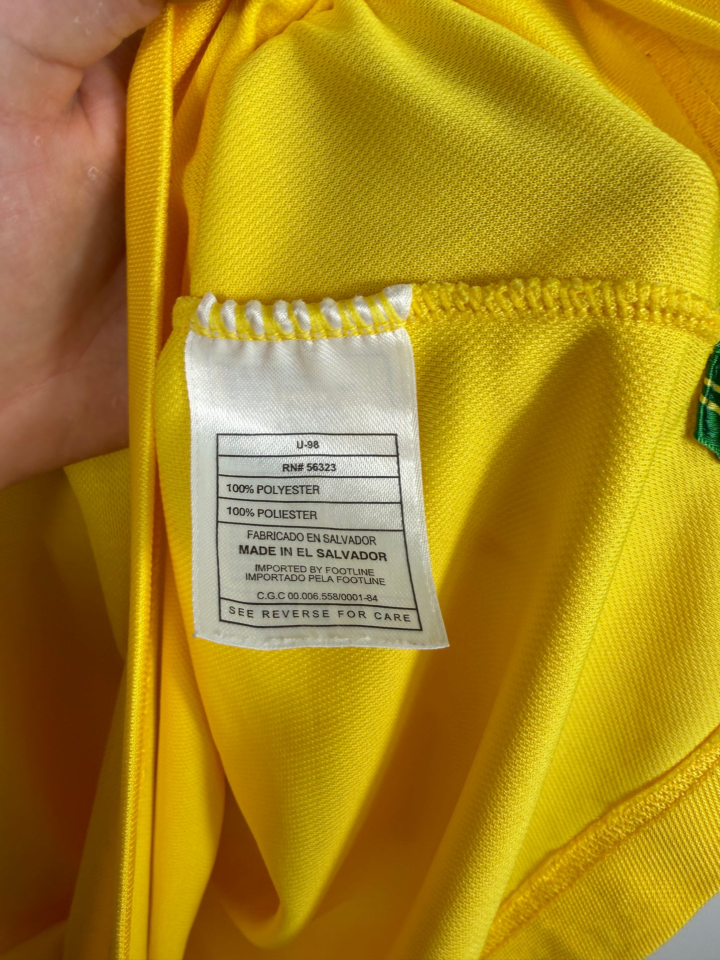 Maillot Domicile Brésil Ronaldo R9 saison 1998