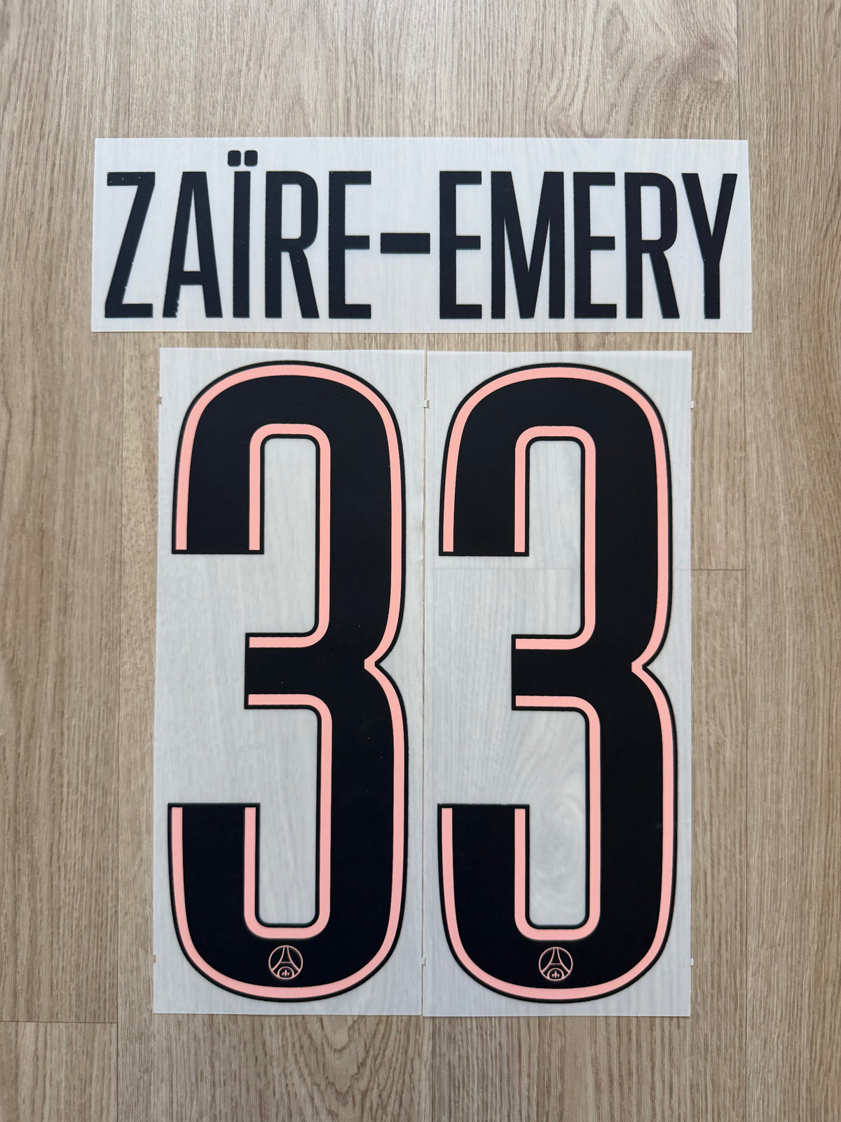 Flocage Officiel PSG Paris Saint Germain Zaire-Emery Third 2024/2025