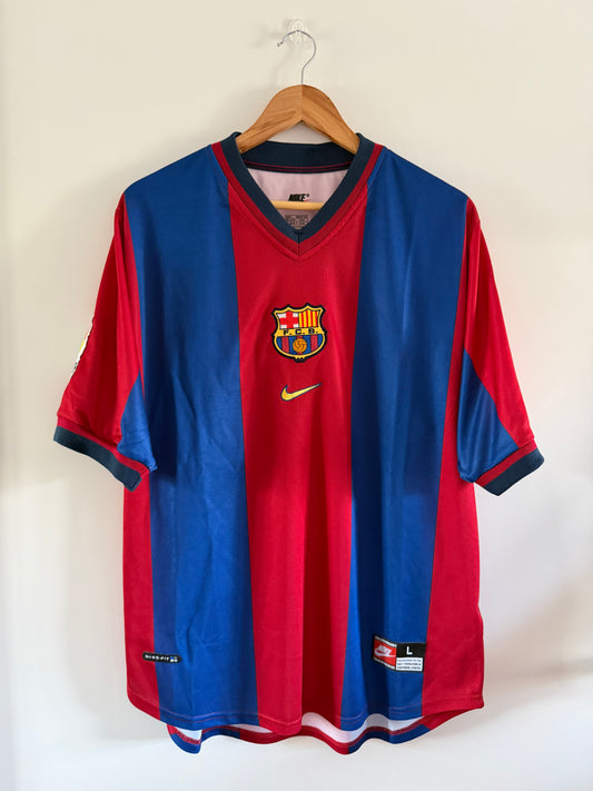 Maillot Domicile FC Barcelone Rivaldo saison 1998/1999