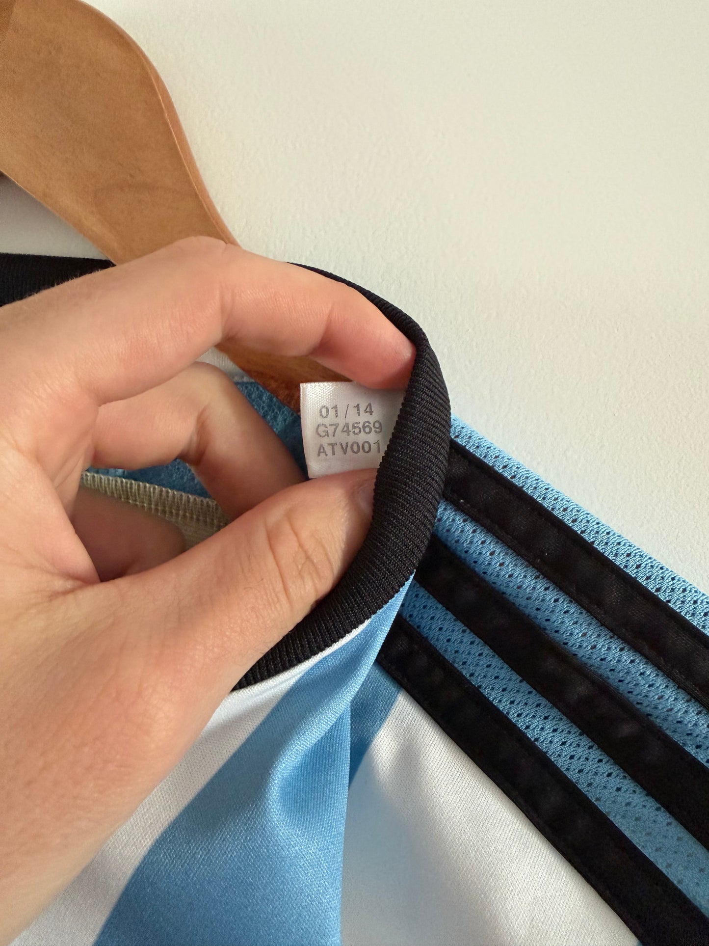 Maillot Domicile Argentine Messi saison 2014