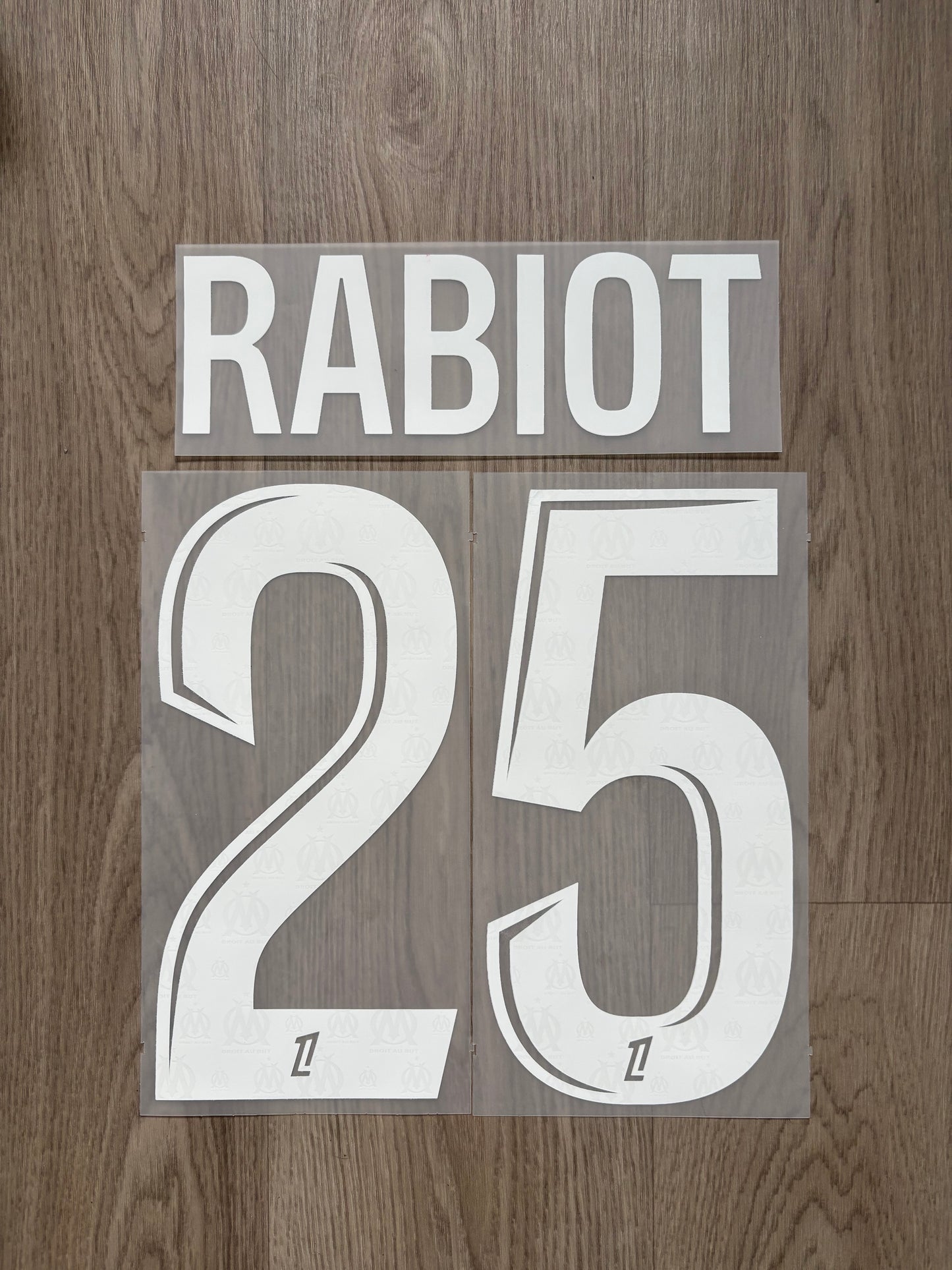 Flocage Officiel OM Olympique de Marseille Rabiot Away 2024/2025