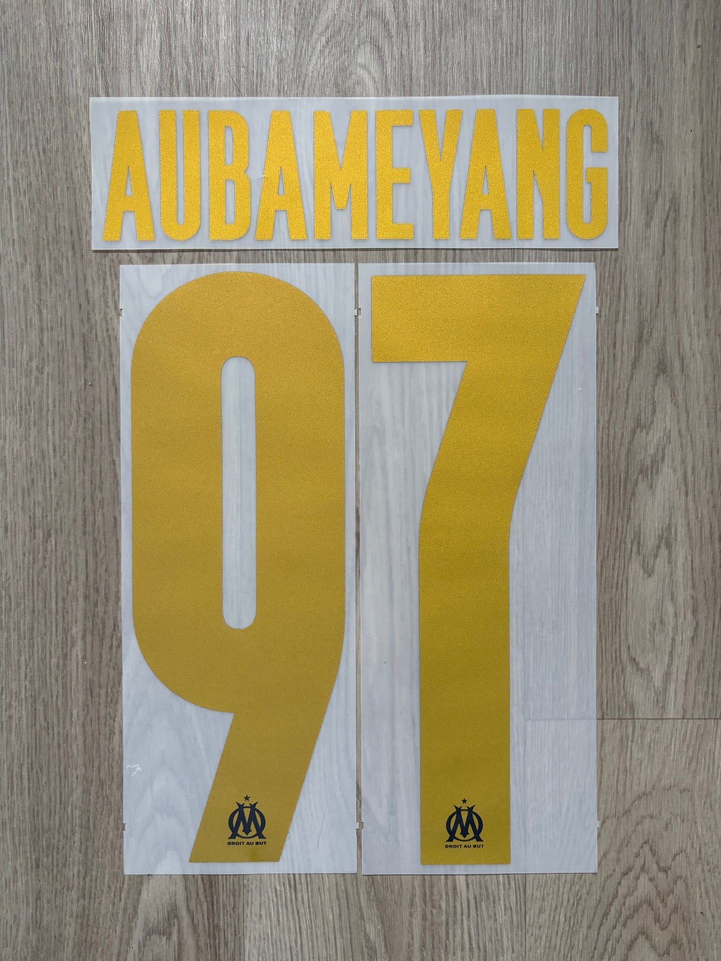 Flocage Officiel OM Olympique de Marseille Aubameyang Home Ligue des Champions 2025/2026