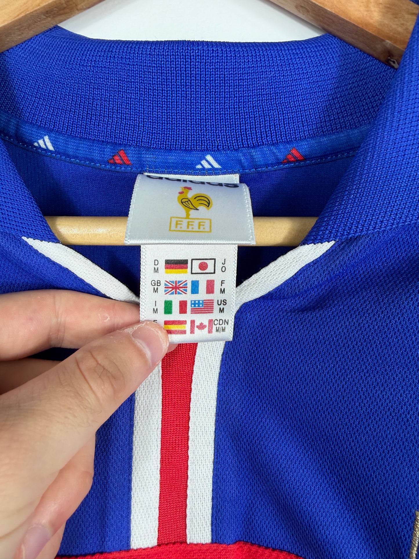Maillot Domicile Équipe de France FFF Zidane saison 2000