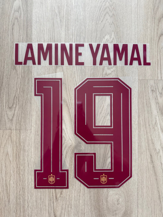 Flocage Officiel Espagne Spain Lamine Yamal Away 2026