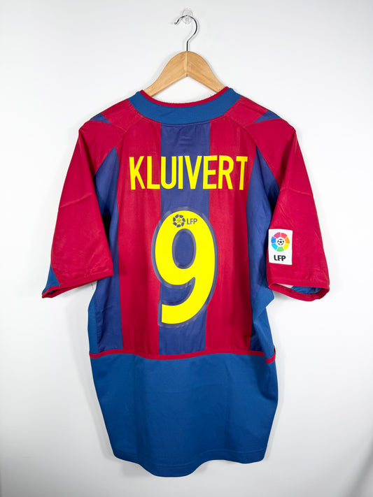 Maillot Domicile FC Barcelone Kluivert saison 2002/2003