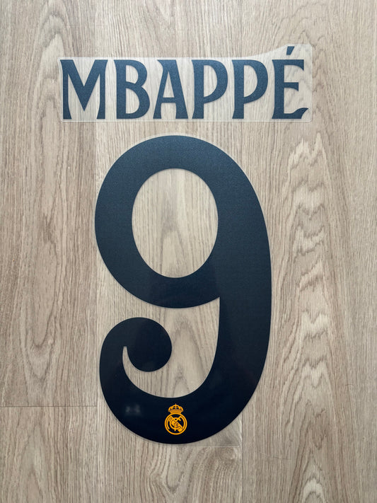 Flocage Officiel Réal Madrid Mbappé Away 2024/2025