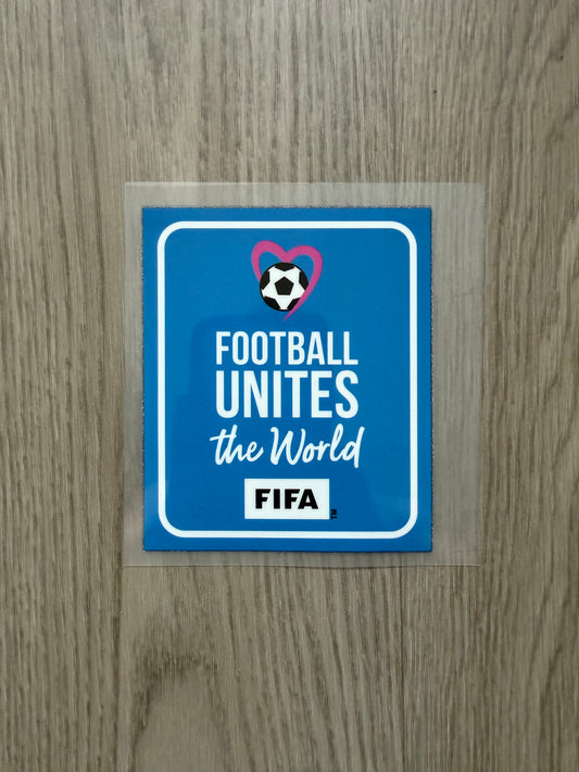 Patch Fotball Unites The World Coupe du monde World Cup 2022 Bleu (Reproduction)