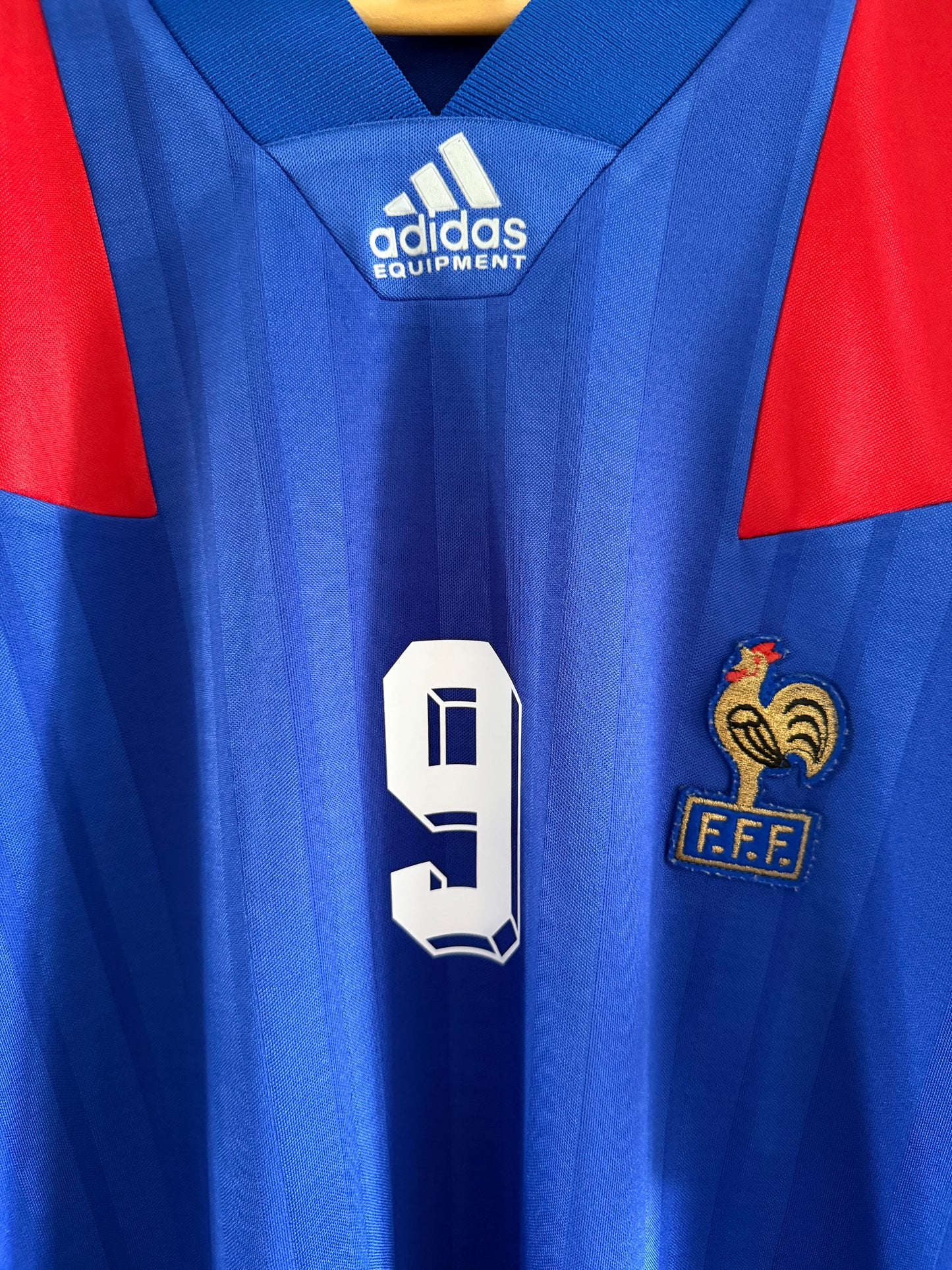 Maillot Domicile Équipe de France FFF Papin saison 1992