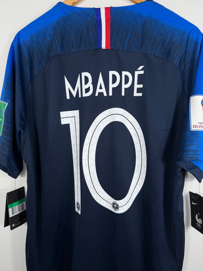 Maillot Domicile Équipe de France FFF Mbappé saison 2018