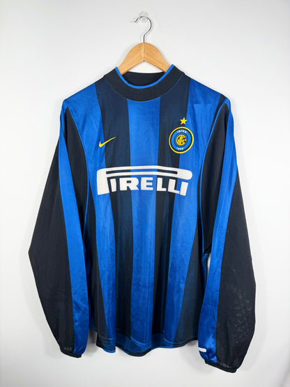 Maillot Manche Longue Domicile Inter Milan Ronaldo R9 saison 2000/2001