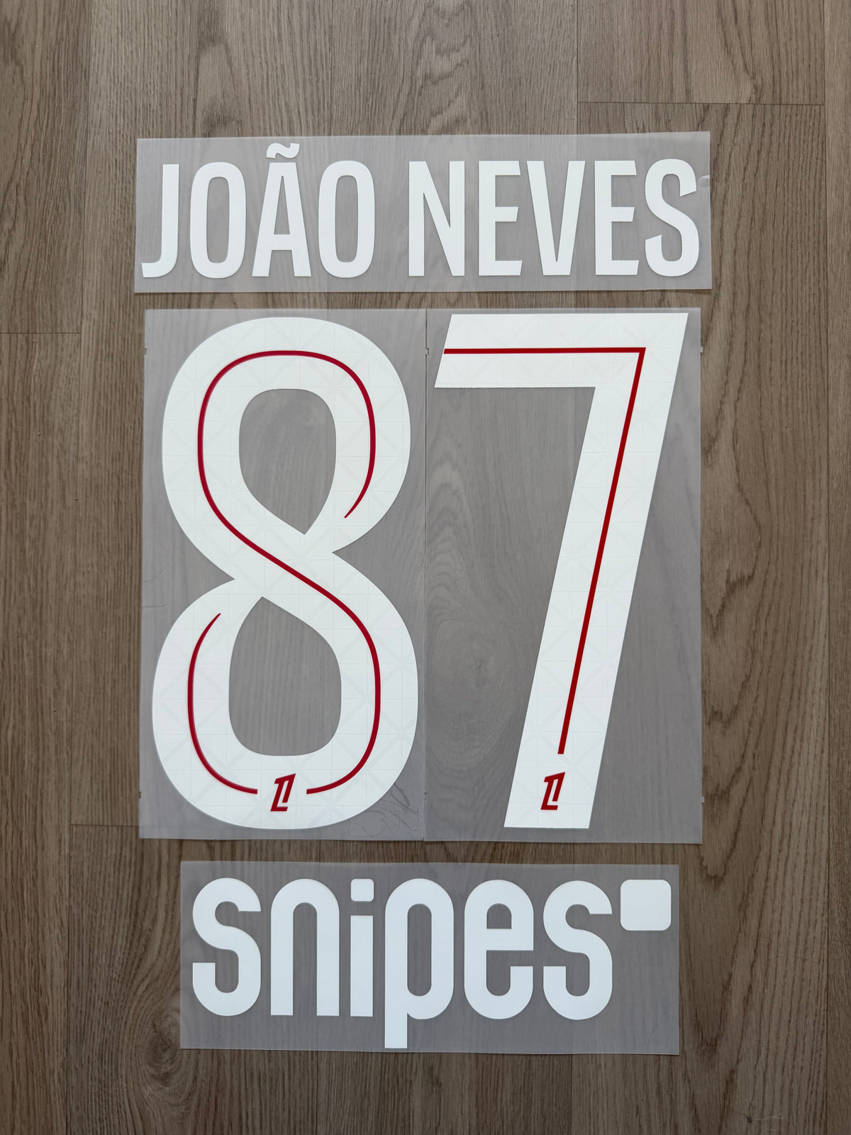 Flocage Officiel PSG Paris Saint Germain Joao Neves Home Ligue 1 2025/2026
