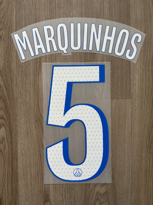 Flocage Officiel PSG Paris Saint Germain Marquinhos Third 2025/2026