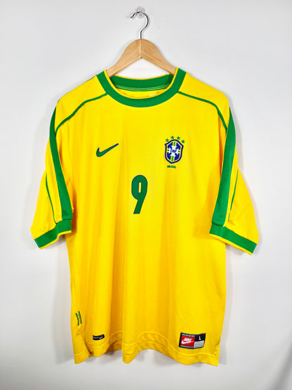 Maillot Domicile Brésil Ronaldo R9 saison 1998