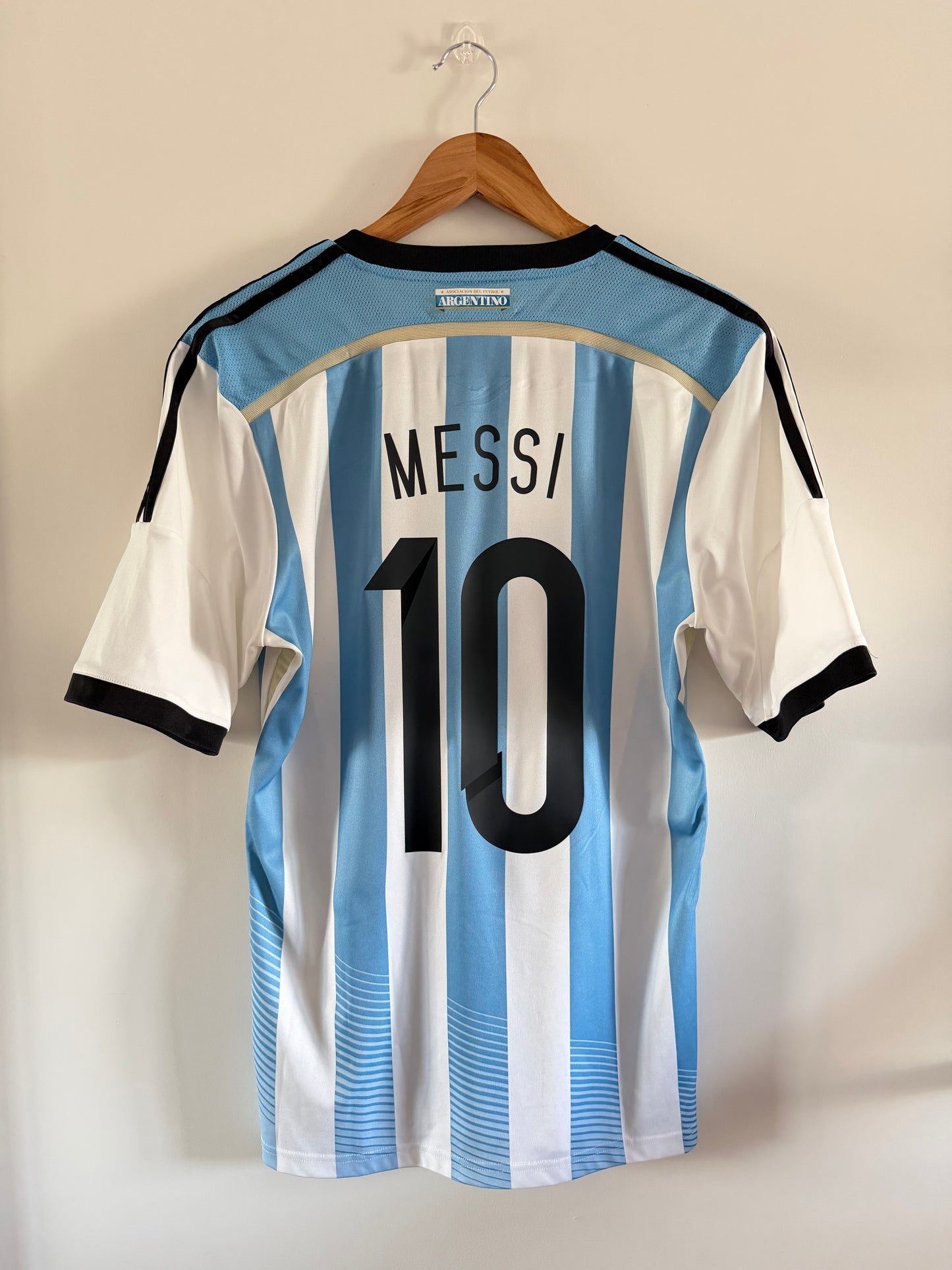 Maillot Domicile Argentine Messi saison 2014