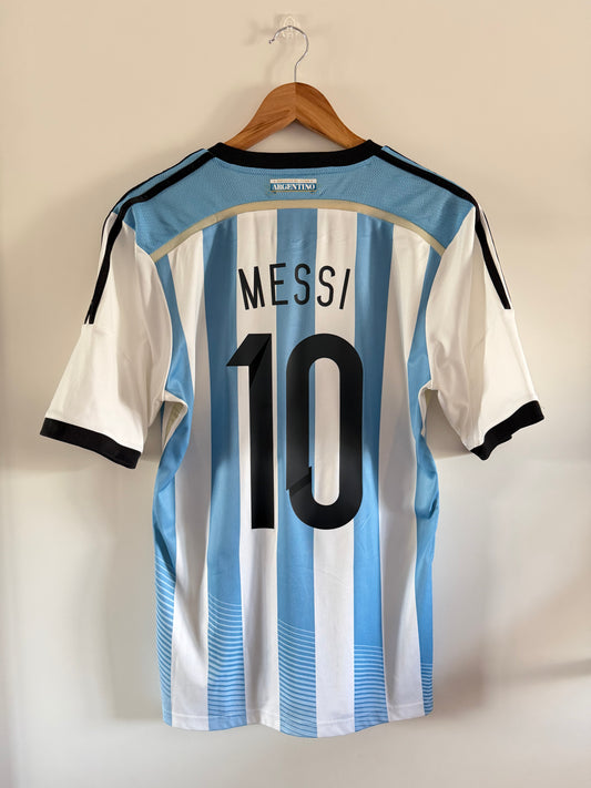 Maillot Domicile Argentine Messi saison 2014