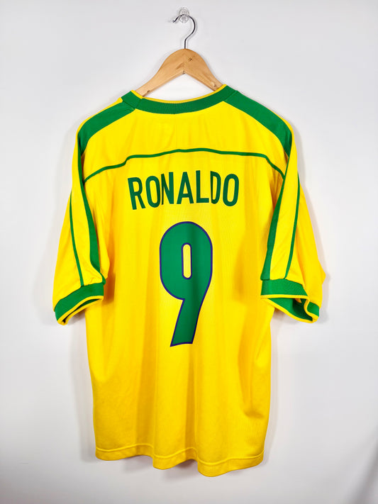 Maillot Domicile Brésil Ronaldo R9 saison 1998