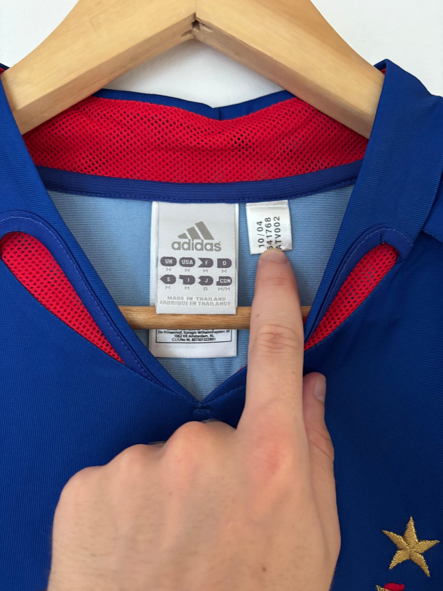 Maillot Domicile Équipe de France Zidane saison 2004/2006