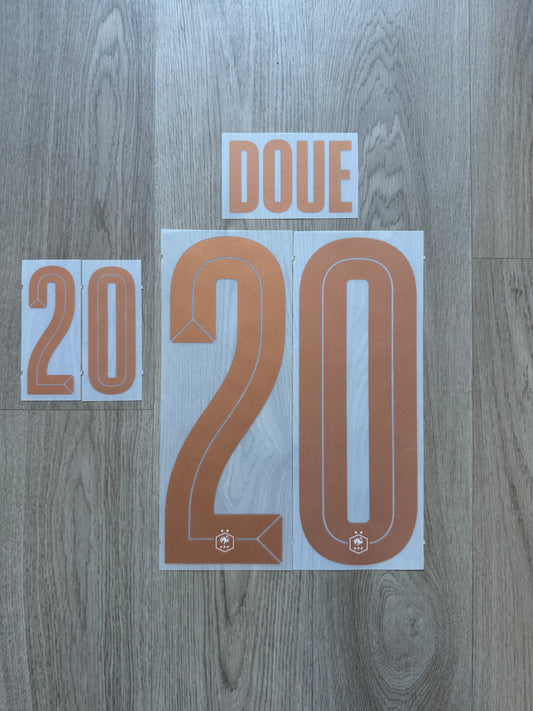 Flocage Officiel Équipe de France FFF Doué Away 2026