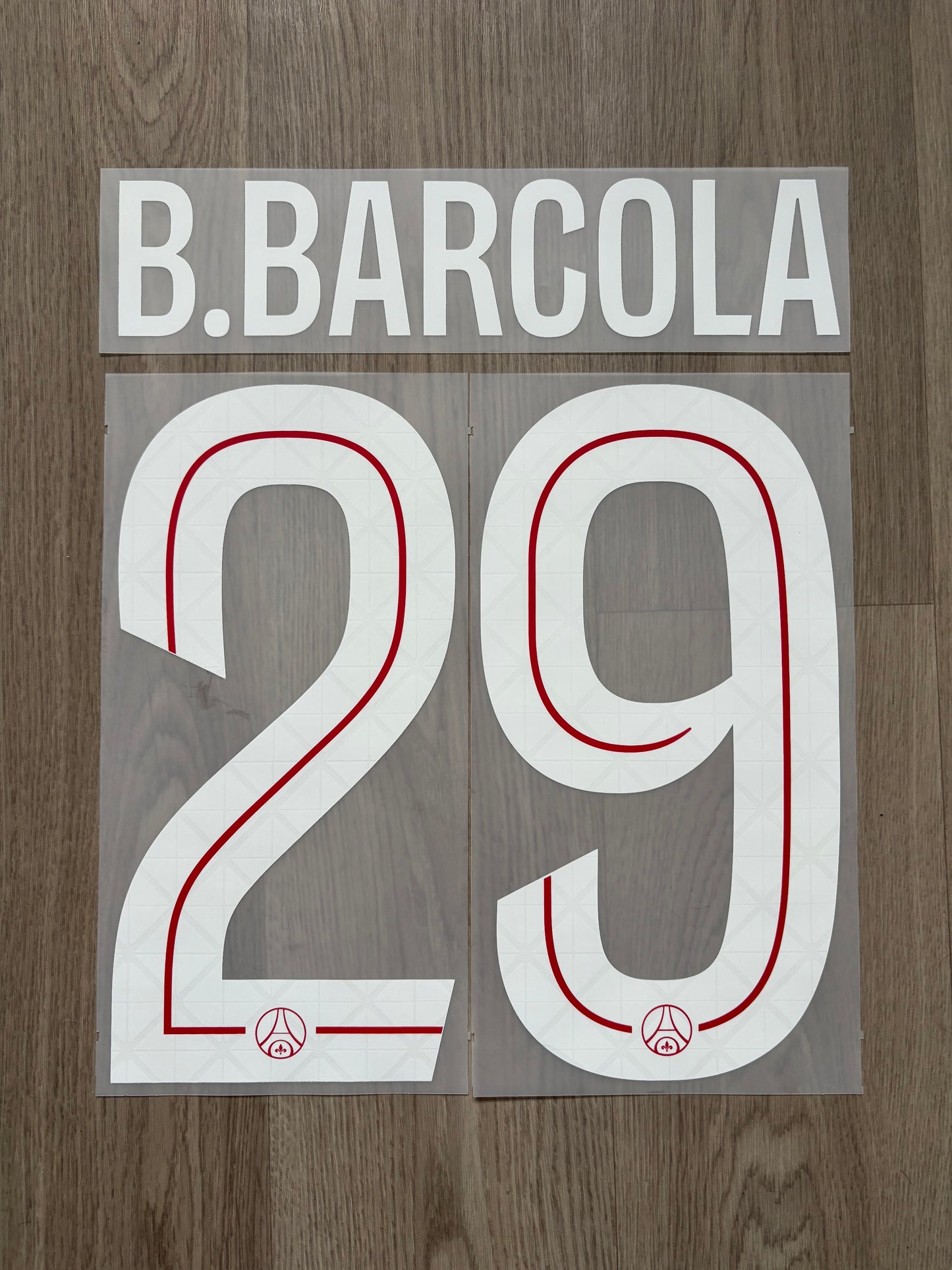 Flocage Officiel PSG Paris Saint Germain Barcola Home 2025/2026