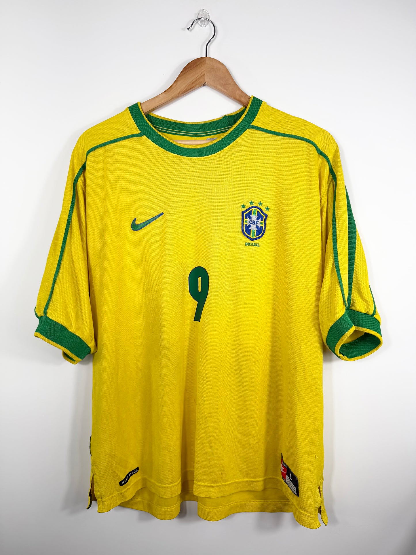 Maillot Domicile Brésil Ronaldo R9 saison 1998
