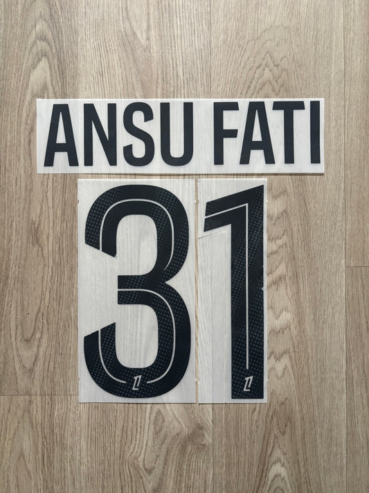 Flocage Officiel AS Monaco Ansu Fati Third 2025/2026