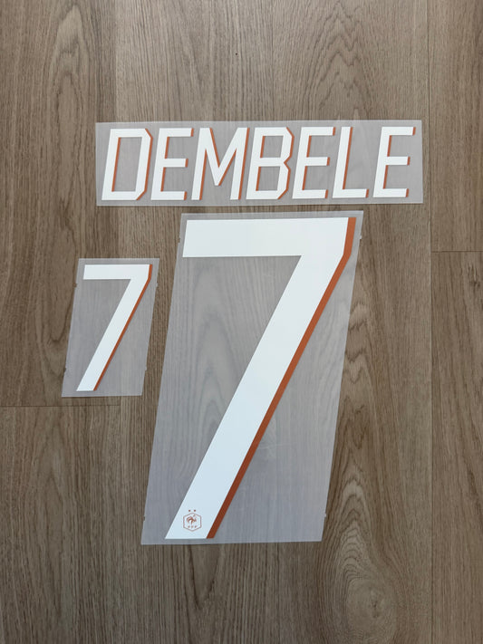 Flocage Officiel Équipe de France FFF Dembélé Home 2026