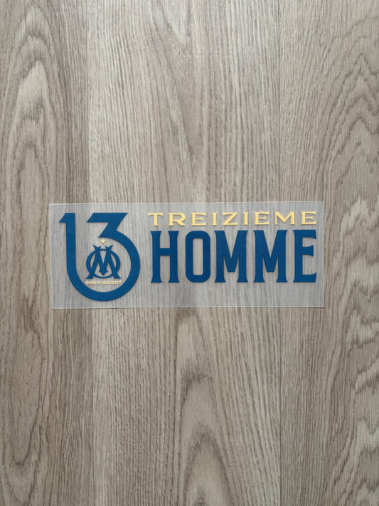 Sponsor Officiel 13ème Homme OM Olympique de Marseille Home 2025/2026