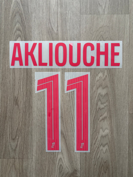 Flocage Officiel AS Monaco Akliouche Home 2025/2026