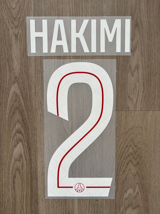 Flocage Officiel PSG Paris Saint Germain Hakimi Home 2025/2026