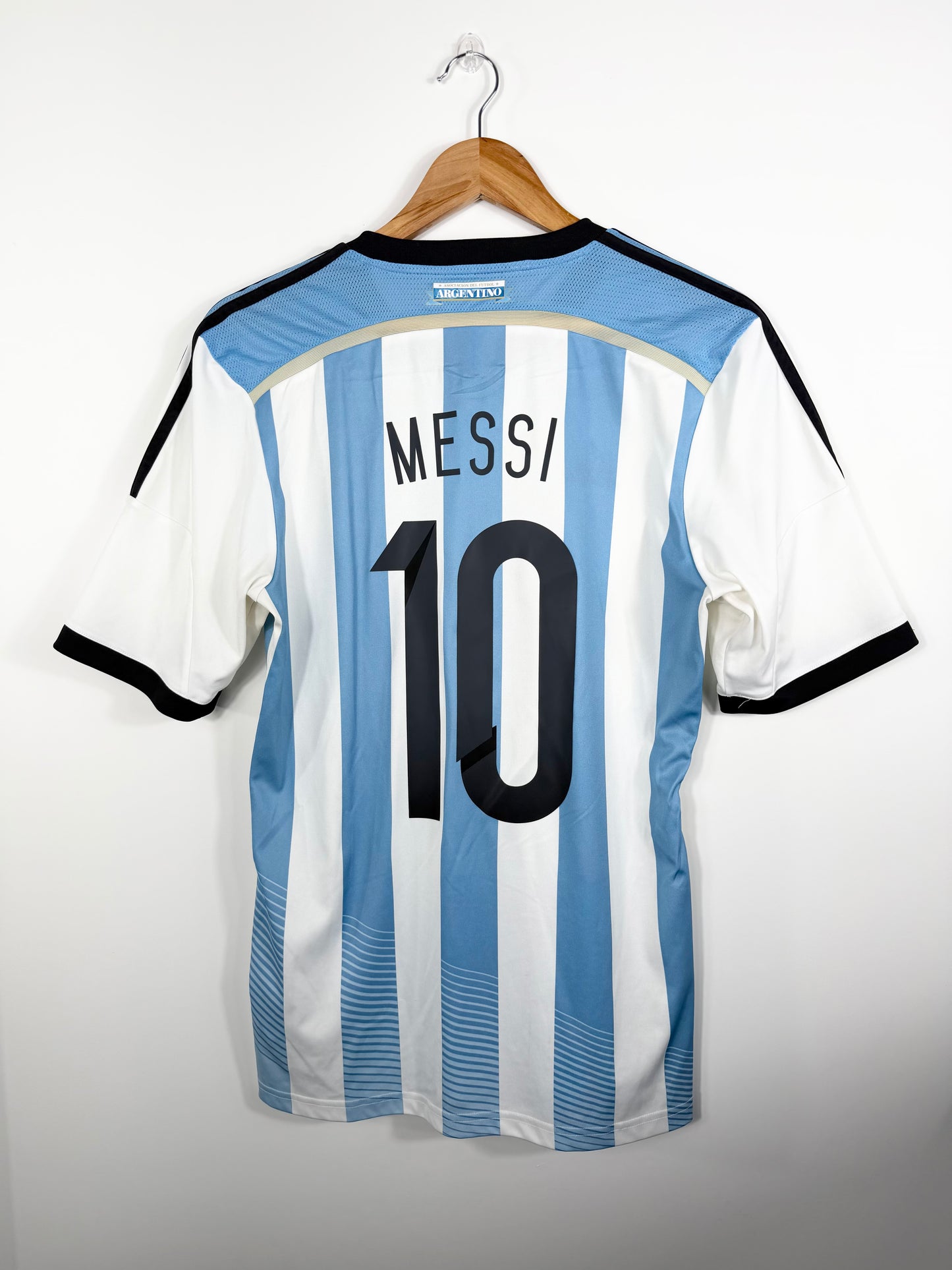 Maillot Domicile Argentine Messi saison 2014