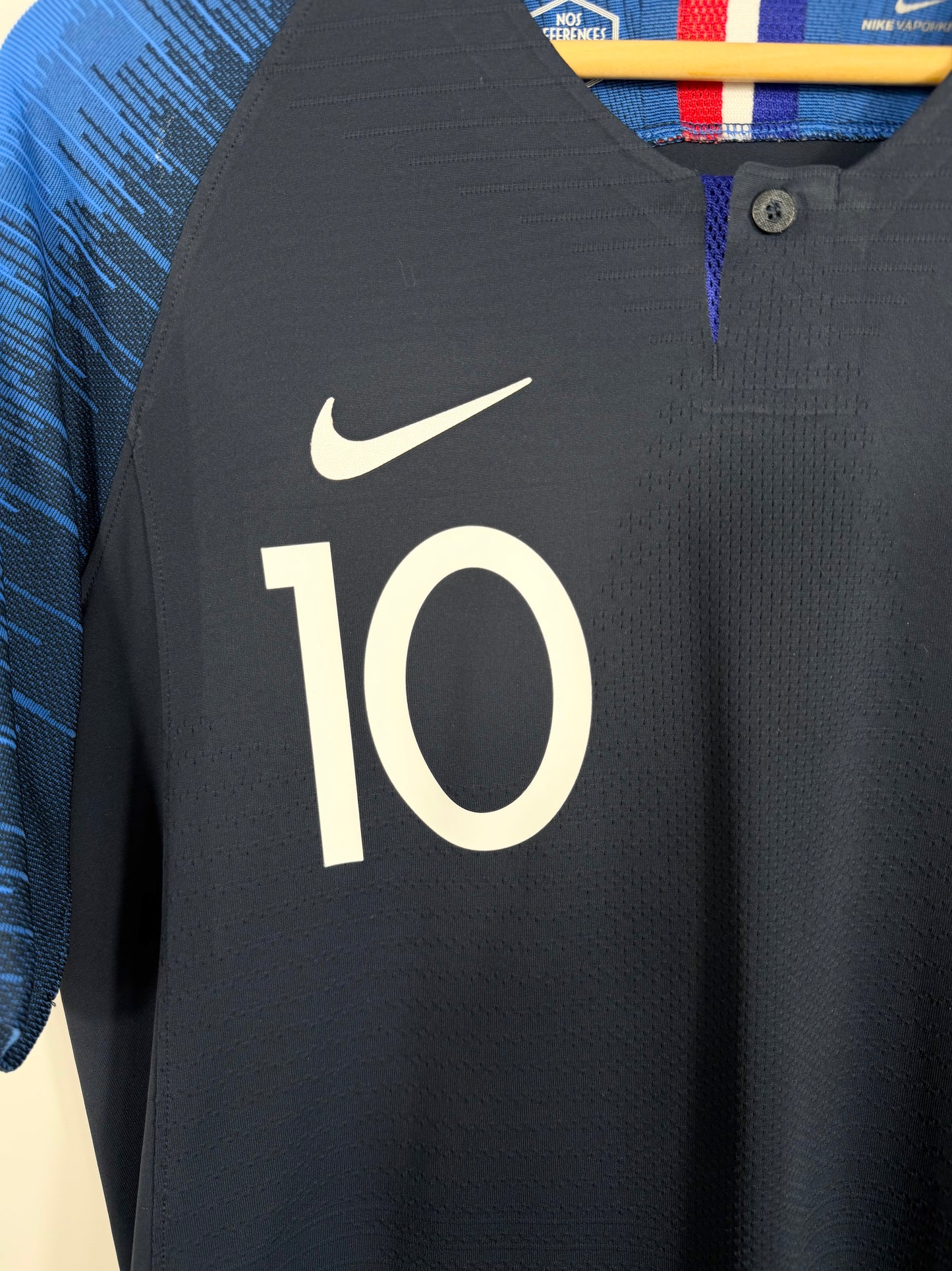 Maillot Vapor Domicile Équipe de France FFF Mbappé saison 2018