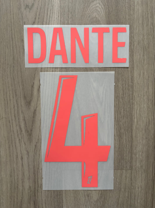 Flocage Officiel OGC Nice Dante Away/Third 2025/2026