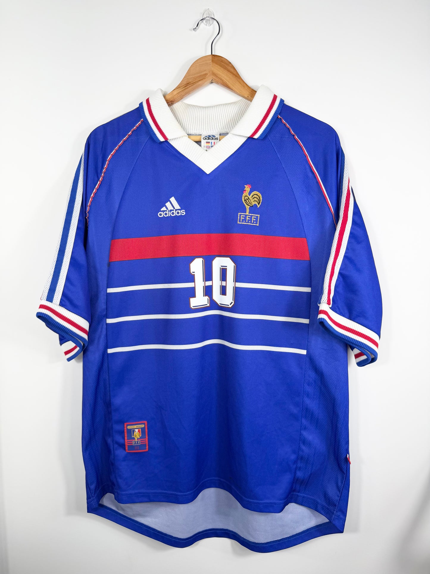 Maillot Domicile FFF Équipe de France Zidane saison 1998