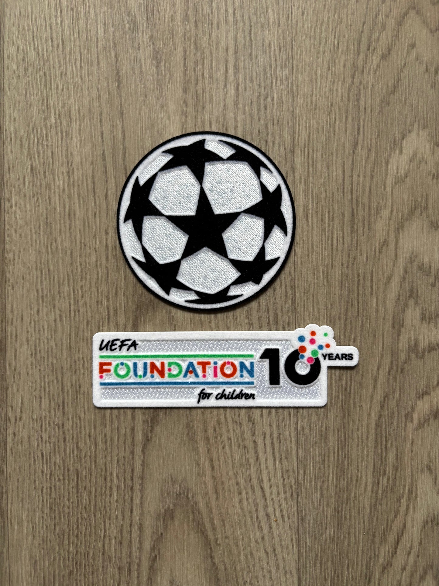 Pack Patch Officiel UEFA Starball 2024/2026 + FOUNDATION 10 Years