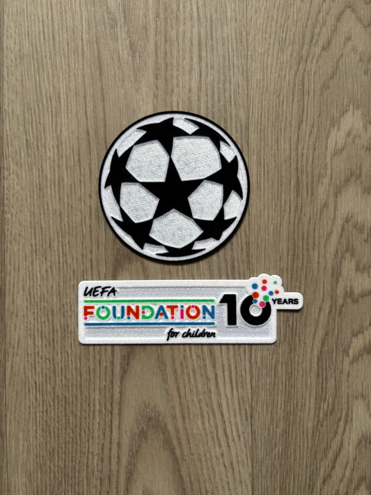 Pack Patch Officiel UEFA Starball 2024/2026 + FOUNDATION 10 Years