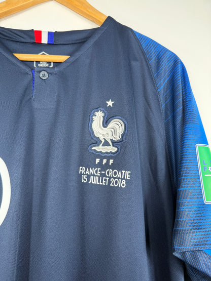 Maillot Domicile Équipe de France FFF Mbappé saison 2018
