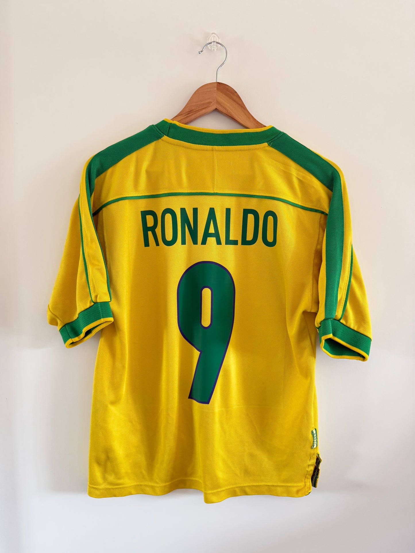 Maillot Domicile Brésil Ronaldo R9 saison 1998