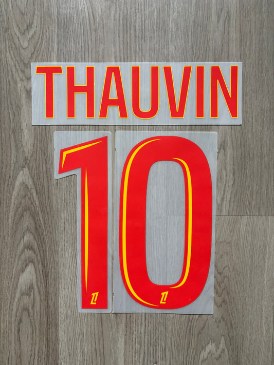 Flocage Officiel RC Lens Thauvin Home 2025/2026