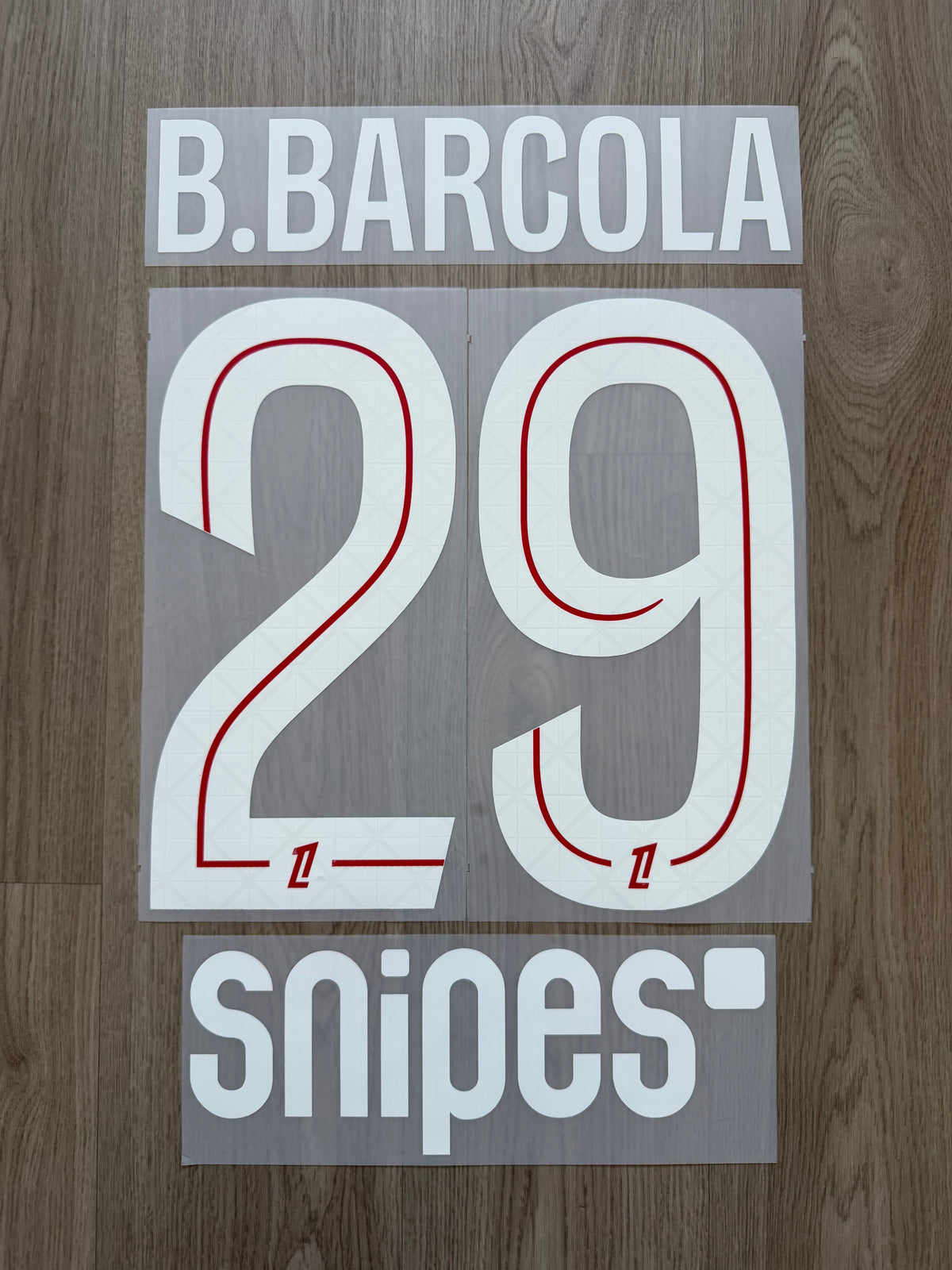 Flocage Officiel PSG Paris Saint Germain Barcola Home Ligue 1 2025/2026