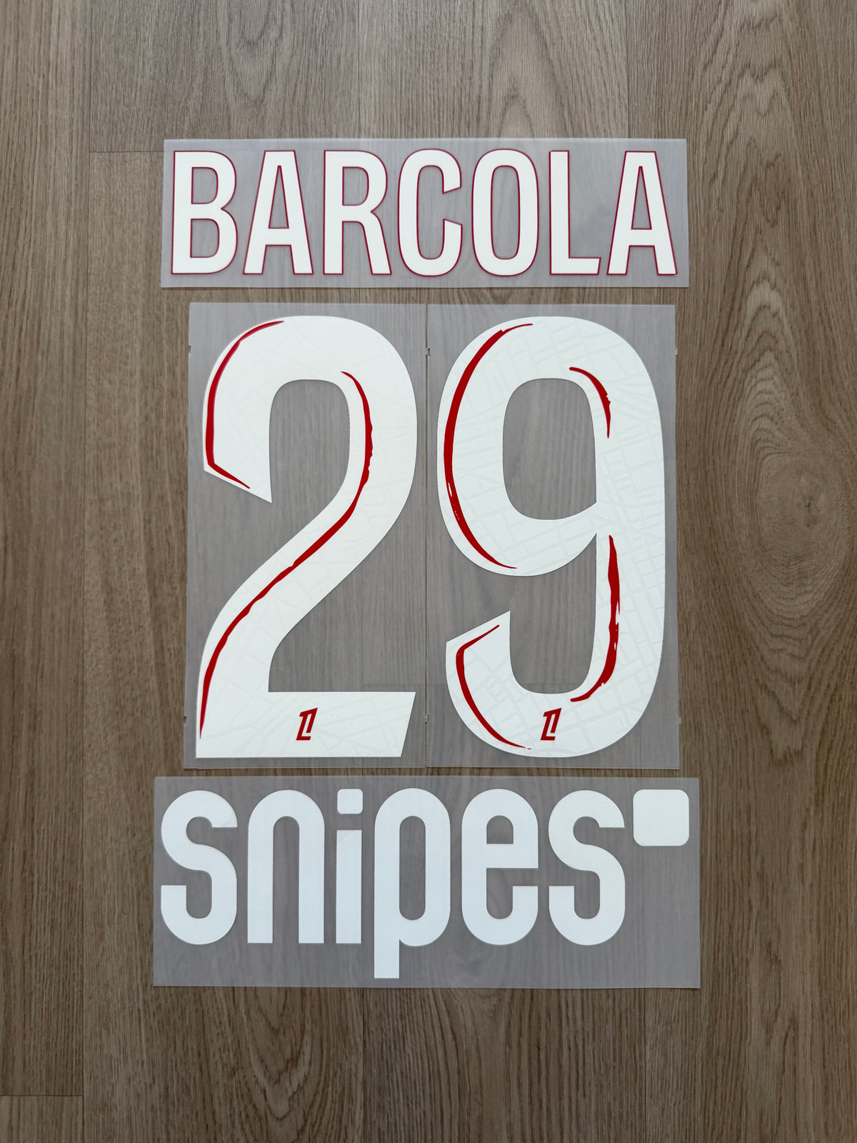 Flocage Officiel PSG Paris Saint Germain Barcola Home Ligue 1 2024/2025