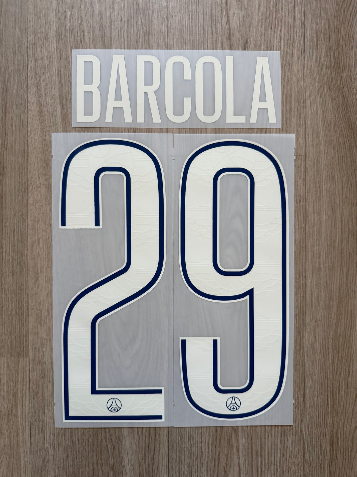Flocage Officiel PSG Paris Saint Germain Barcola Fourth Wings 2024/2025