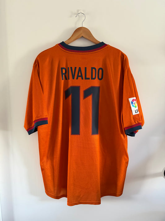 Maillot Extérieur FC Barcelone Rivaldo saison 1998/1999