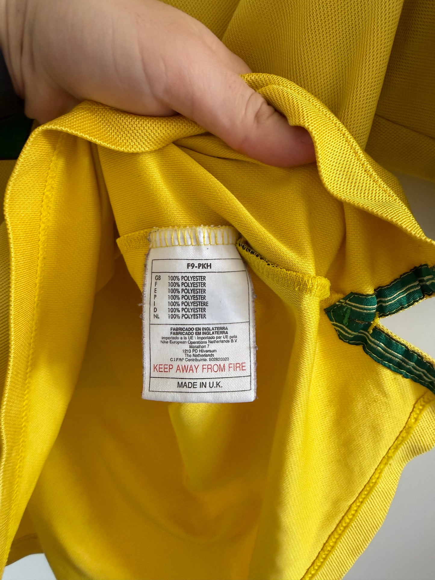 Maillot Domicile Brésil Ronaldo R9 saison 1998