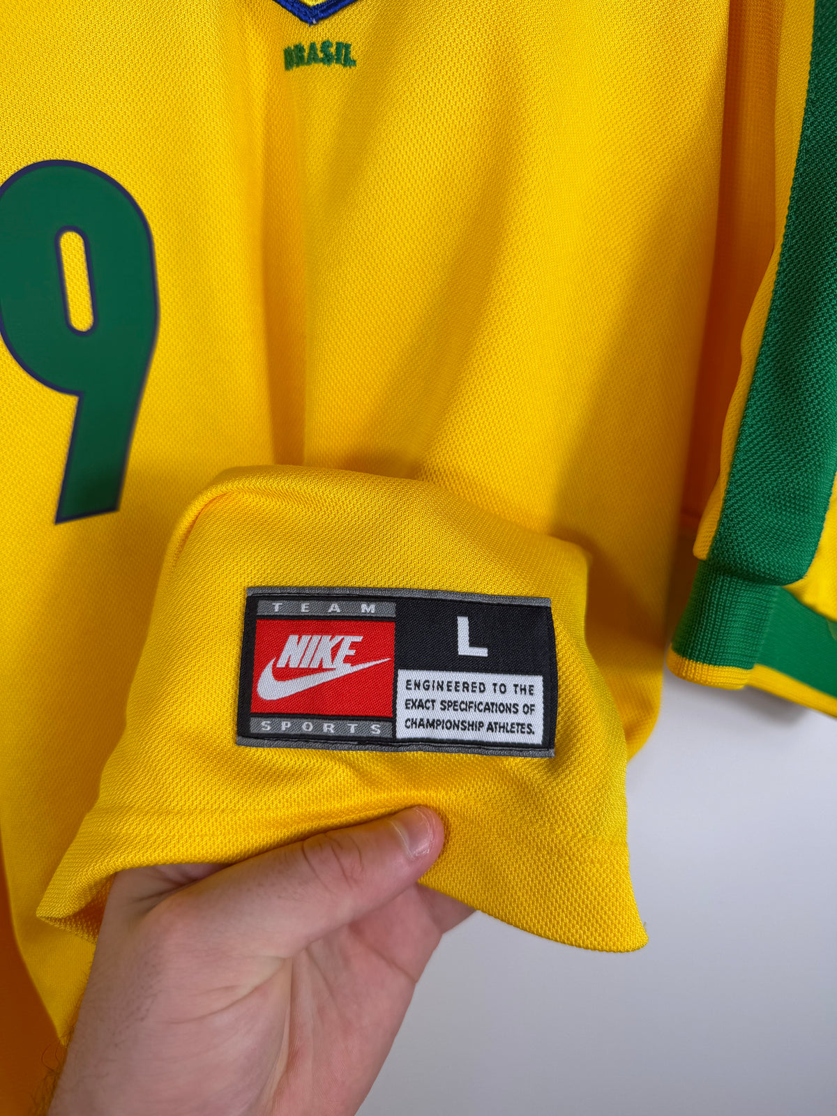 Maillot Domicile Brésil Ronaldo R9 saison 1998