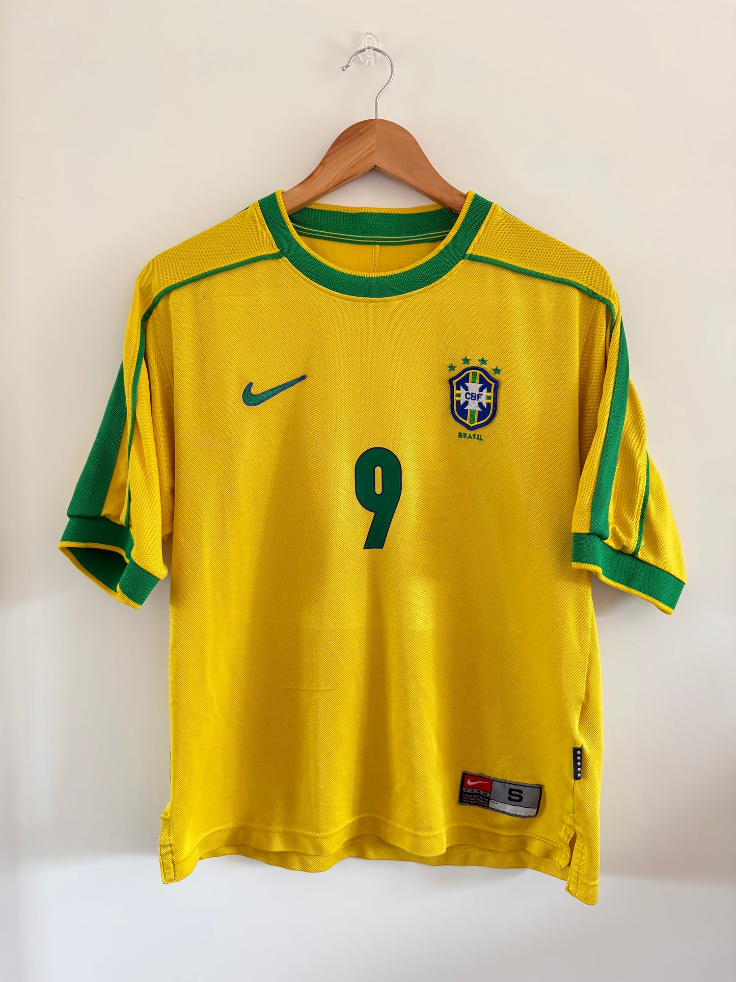 Maillot Domicile Brésil Ronaldo R9 saison 1998