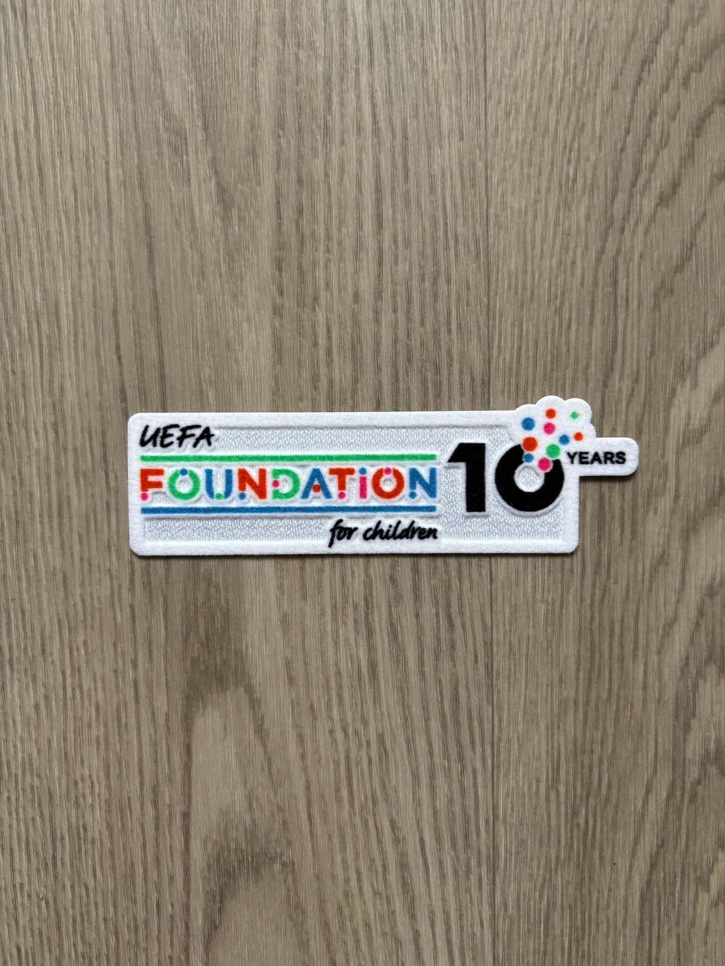Patchs Officiel UEFA FOUNDATION 10 Years