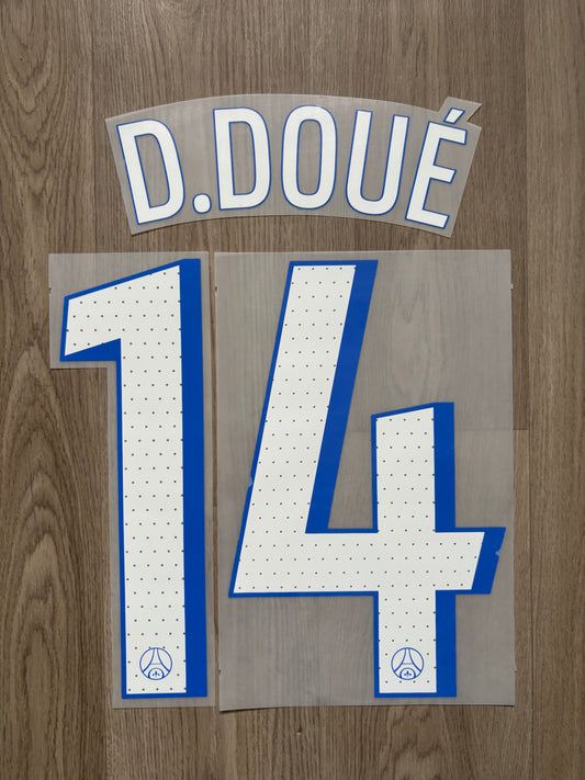 Flocage Officiel PSG Paris Saint Germain Doué Third 2025/2026
