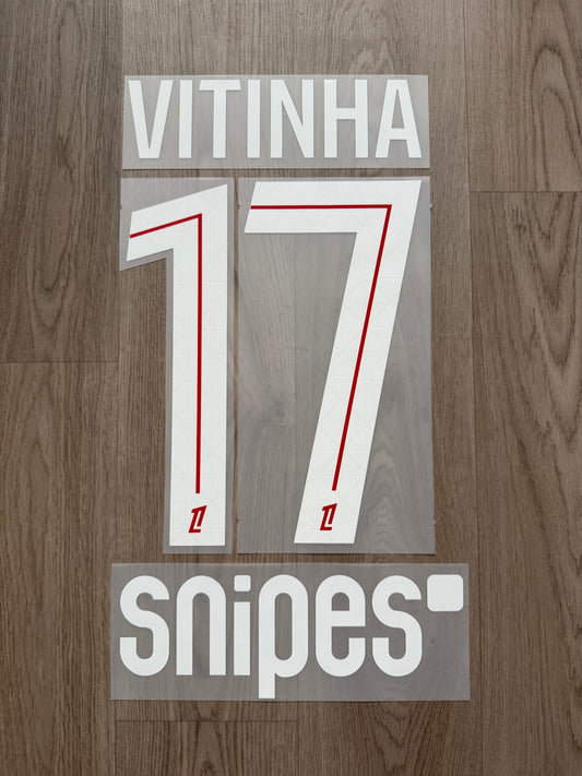 Flocage Officiel PSG Paris Saint Germain Vitinha Home Ligue 1 2025/2026