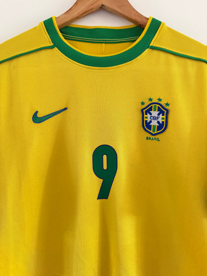 Maillot Domicile Brésil Ronaldo R9 saison 1998